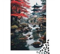 Jardín del Templo Japonés Paquete De 1000 Piezas Papel Ecológico Entrenamiento Cerebral Actividad De Vinculación Familiar Ocio En Casa Desafiante 38x26cm/1000pcs