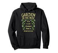 Jardín En El Jardinero Desnudo Jardinería Floral Flores De Primavera Sudadera con Capucha