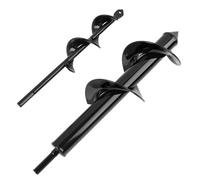 Jardín Excavadora de Taladro, Barrena para Jardinería de Acero, Cultivador de Suelo Broca, Broca Espiral para Taladro, Herramienta de Plantación para Árboles, Arbustos y Flores (4x22+8x30cm)