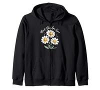 Jardín Floral Blanco Día de la Madre Best Grandma Ever Margaritas Sudadera con Capucha