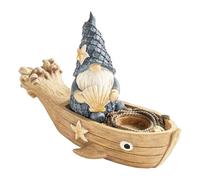 Jardín GNOME | Estatua náutica enana | estatua de GNOME | estatuas náuticas de resina | gnomos de resina náutica ornamento para el hogar mesa baño piscina interior adornos uso de escritorio