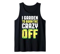 Jardín Jardinero Loco Jardinería Floral Flores de Primavera Camiseta sin Mangas