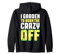 Jardín Jardinero Loco Jardinería Floral Flores de Primavera Sudadera con Capucha