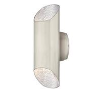Jardín Lámpara de Pared LED Regulable Farol Up And Down Luz Carson Níquel [EEK: F]