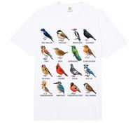 Jardín Pájaros Ornitología Naturaleza Educativo Niños Niñas Niños Comfort Colors Adult Heavyweight T-Shirt