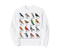 Jardín Pájaros Ornitología Naturaleza Educativo Niños Niñas Niños Sudadera