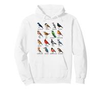 Jardín Pájaros Ornitología Naturaleza Educativo Niños Niñas Niños Sudadera con Capucha