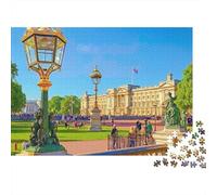 Jardín Palacio Real Puzzle de 1000 Piezas Papel Adultos Night View Puzzle para Toda la Familia Decoración Relajación 52x38cm/1000pcs
