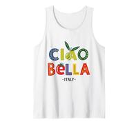 Jardín para el Patrimonio Cultural Italiano Ciao Bella Italia Lover Camiseta sin Mangas