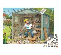 Jardín Shed DIY Desastre Puzzle De Madera Impermeable Puzzles De 1000 Piezas para Adultos Desafiante Y Estimulante Rompecabezas para Decoración del Hogar