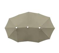 Jardin Sombrilla Reemplazar La Tapa, Grandes Y Resistente, Lona De Recambio Para Sombrilla Tela De Repuesto Para Paraguas De 465x265cm 12Varillas Exterior Toldo Doble FácilDe Instalar(Topaz)