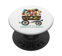 Jardín Teresa Jardinería Plantas Flores Teresa PopSockets PopGrip Adhesivo