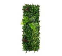 Jardín Vertical Artificial Ayla 50 x 150 cm Panel Vegetal Decorativo Resistente a Rayos UV e Intemperie Interior Exterior Rejilla PE