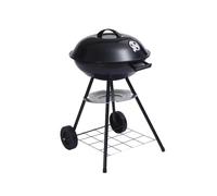 JARDIN202 - Barbacoa de Carbón Portátil Dakota | Parrilla Redonda Estilo Kettle | Exteriores, Jardín y Camping | Parrilla de Ø 45 cm | Negro