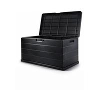 Jardin202 - Baúl Exterior Grande 170L / 340L de Resina para Jardín y Terraza | Arcón de Almacenaje | Impermeable | Resistente UV | Antracita | 340 L