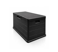 Jardin202 - Baúl Exterior Grande 170L / 340L de Resina para Jardín y Terraza | Arcón de Almacenaje | Impermeable | Resistente UV | Antracita | 170 L