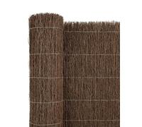 JARDIN202 - JARDIN202 - Cerramiento de Brezo Natural Alta Densidad 1800g/m² Ocultación 80% para Jardín, Terraza o Balcón, Cosido con Alambre Galvanizado | 2x5m