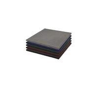 JARDIN202 - Loseta de Caucho Maciza Profesional | 1x1m | Especial para Gimnasios y Competiciones | Fitness | 20 mm - Con cruceta (Verde)