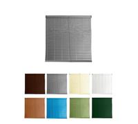 JARDIN202 - Persiana de PVC Alicantina con Polea Metálica | Persiana Enrollable | Estor Enrollable para Ventanas, Puertas, Salón y Cocina | 130 x 140 cm (Gris)