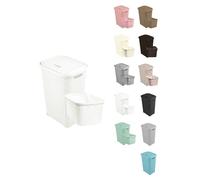 JARDIN202 - Pongotodo Diseño Rattan para Colada - Cesto Para la Ropa Sucia | Set (Blanco)