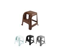 JARDIN202 - Taburete con escalón de Plástico Multiusos y Resistente - Asiento Elevador dos Peldaños | Topo