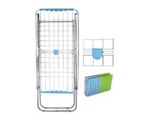 Jardin202 - Tendedero de Aluminio con Capacidad de 20m Incluye 20 Pinzas | Tendal Plegable con Varillas Gruesas y Resistente | Plata