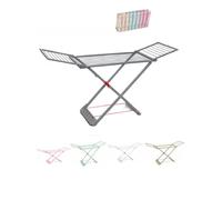 Jardin202 - Tendedero Plegable de Resina con Alas, 20m | Incluye 20 Pinzas | Tendal con Alas Plegable de 180x108 cm | Resistente al Sol | Plegable (Gris)