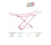 Jardin202 - Tendedero Plegable de Resina con Alas, 20m | Incluye 20 Pinzas | Tendal con Alas Plegable de 180x108 cm | Resistente al Sol | Plegable (Rosa)