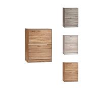 Jardin202 - Zapatero de Madera con Dos Cajones- Armario Almacenamiento Abatible para Recibidor - Mueble Auxiliar | Nogal