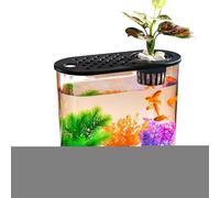 Jardinera acuapónica transparente con diseño de peces, tortugas, ecológicas, para decoración de mesa de acuarios