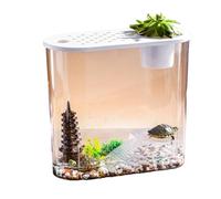 Jardinera acuapónica transparente con diseño de peces, tortugas, ecológicas, para decoración de mesa de acuarios