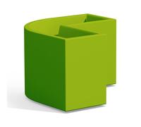 Jardinera angular de resina 80x35 cm Verte mod. Flowerpot Angular