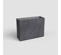 Jardinera auto riego rectangular de polipropileno artevasi sydney 79.5 x 68 x 29.5 cm gris mate