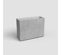 Jardinera auto riego rectangular de polipropileno artevasi sydney 79.5 x 68 x 29.5 cm gris mate