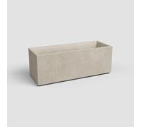 Jardinera auto riego rectangular de polipropileno artevasi sydney 99.5 x 43 x 39.5 cm beige mate