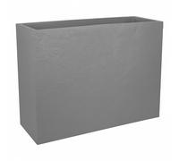 Jardinera auto riego rectangular de polipropileno eda volcania 99.5 x 78.5 cm gris