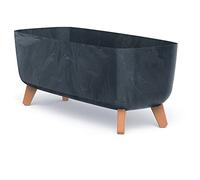 Jardinera con patas GRACIA CASE BETON EFFECT Antracita, 58x24x23,5 cm