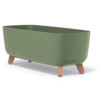 Prosperplast Maceta Gracia Case 24×58×23,5 cm, interior/exterior, resistente a la intemperie, inserto