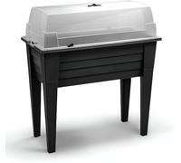 Jardinera con patas y tapa desmontables, Huerto Elevado, antracita, aprox. 78 x 40 x 83 cm