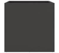 Jardinera Cúbica de Acero Corten, Cama de Jardín Elevada de Aceros Desgastado, Macetas de Aceroe para Exteriores para Patio, Balcón y Jardín (42x40x39cm)