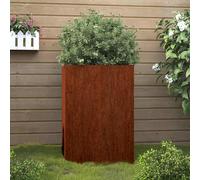 Jardinera de acero corten 42x38x75 cm