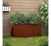 Jardinera de acero corten 62x30x29 cm