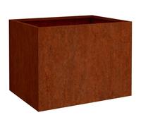 Jardinera de acero corten 62x47x46 cm Maceta de exterior apta para verduras, flores, hierbas y fresas. Ideal para el patio o el balcón. Planta resistente. Macetas para el hogar y el jardín
