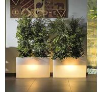 Jardinera De luminosa Resina Lampara Rectangular 90X30 CM Varios colores disp...