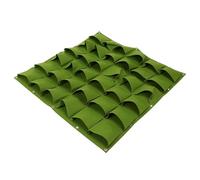 Jardinera de Pared Viva, 36 Bolsillos para Colgar Bolsas de Cultivo para Plantar, macetero Vertical para jardín, Bolsas para macetas para Colgar en la Pared, jardinería, (Verde)