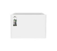 Jardinera de resina de polietileno elho blanco 79x29.5x59 cm