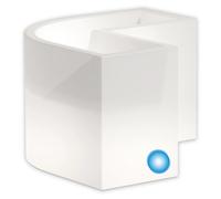 Jardinera De Resina luminosa Lampara Rectangular 80x80x35X72x72x27 CM Luz Azu...