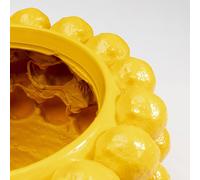 Jardinera decorativa KARE Lemon Juice, altura 22 cm, Ø 34 cm, amarillo True