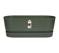 Jardinera Elho Greenville Ovalada 49 cm Plástico Reciclado Verde Depósito Agua