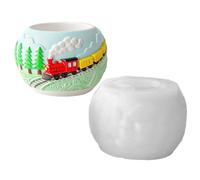 Jardinera genérica 3D Relief del Tren - resina epoxi para manualidades | Silicona Easy Demolding para Artistas de resina de yeso Adultos Estudiantes creativos Talleres de profesores